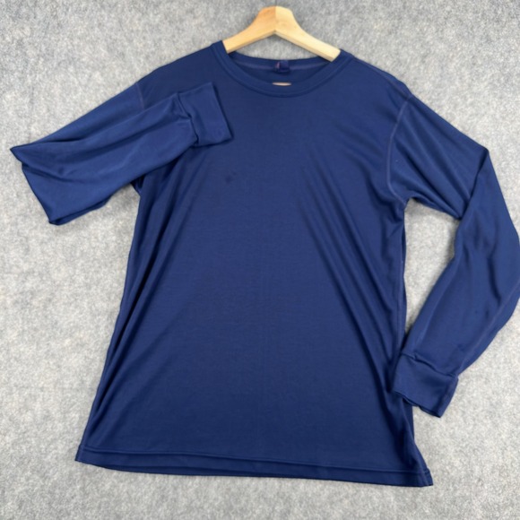 Vintage Patagonia Capilene Shirt Mens Large Blue Long Sleeve Base Layer USA 90s - Picture 2 of 16